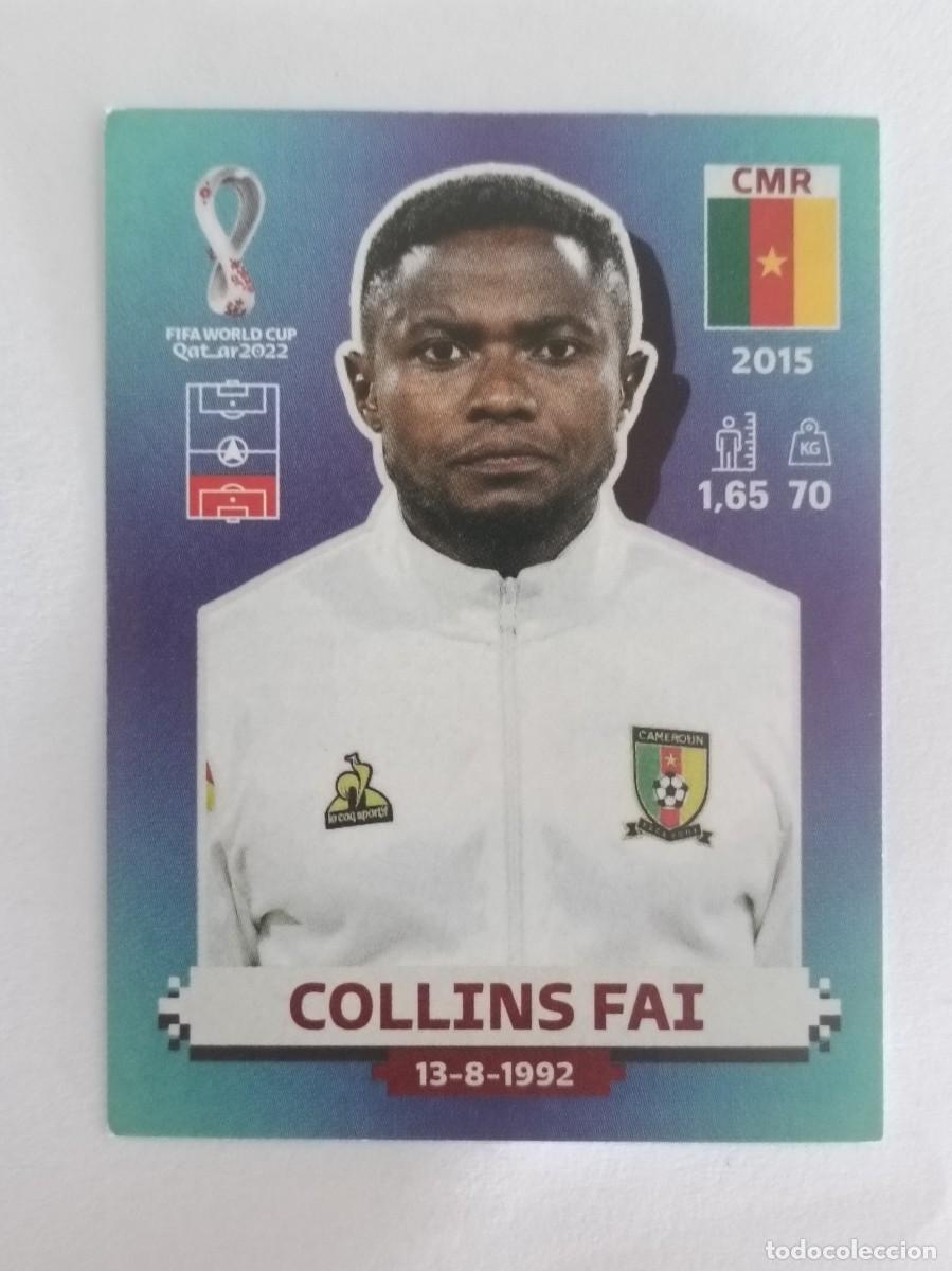 Cromos de f&uacute;tbol: #CMR 6 COLLINS FAI (CAMERUN) MUNDIAL QATAR 2022 PANINI