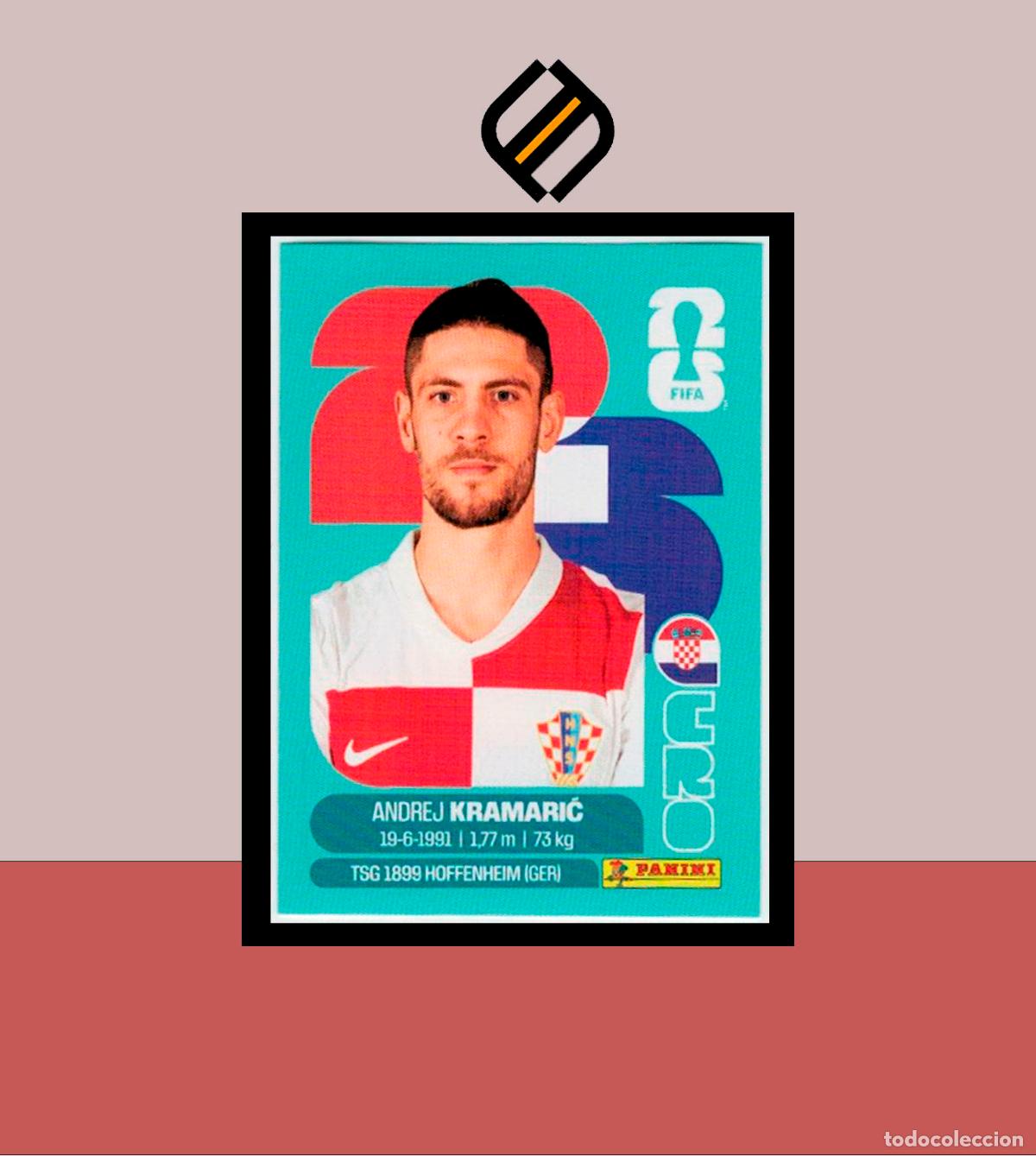 Cromos de f&uacute;tbol: PANINI FIFA CLUB WORLD CUP 2026 26 CRO 19 ANDREJ KRAMARIC CROACIA STICKER MUNDIAL MEX CAN USA LIGA