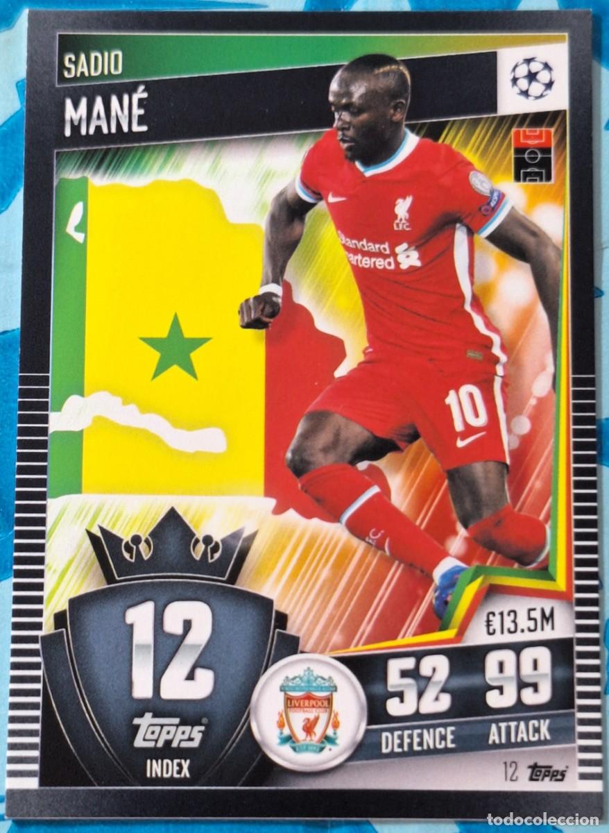 Cromos de f&uacute;tbol: Sadio Mane Liverpool Topps Match Attax Soccer