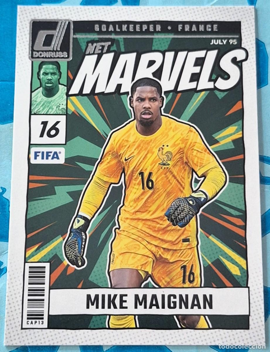 Figurine di Calcio: Mike Maignan Francia Panini Donruss Soccer Net Marvels