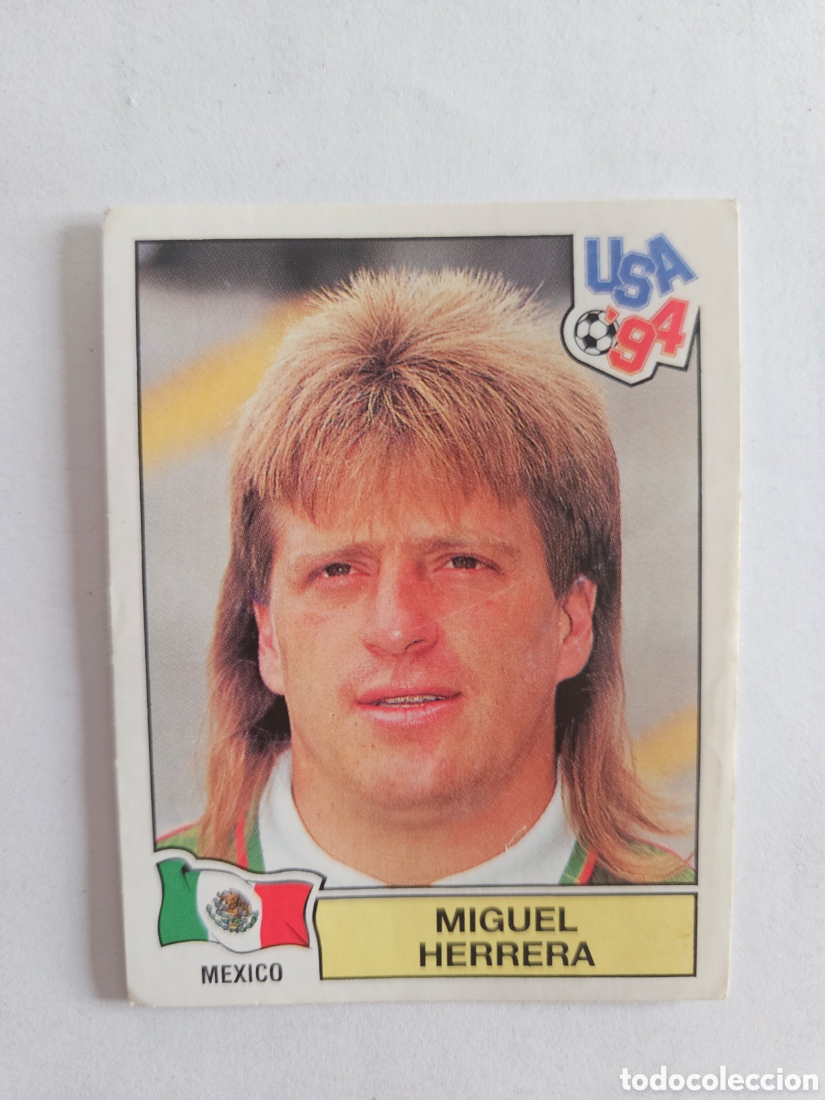 Cromos de f&uacute;tbol: N&deg;364 Miguel Herrera (M&eacute;xico) Mundial USA 94 PANINI. Nunca pegado