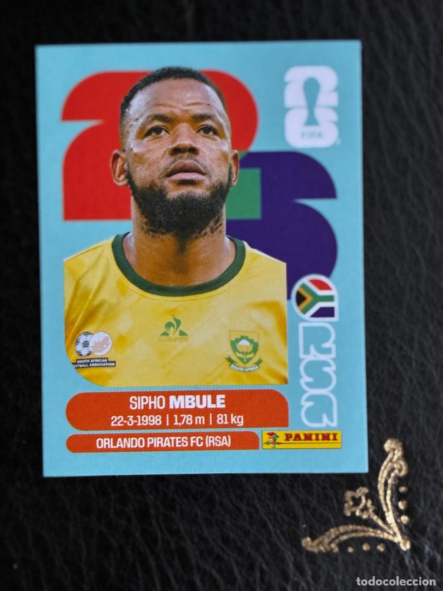 Cromos de f&uacute;tbol: RSA 16 SIPHO MBULE RSA16 SUDAFRICA SOUTH AFRICA FIFA WORLD CUP MUNDIAL 2026 26 PANINI