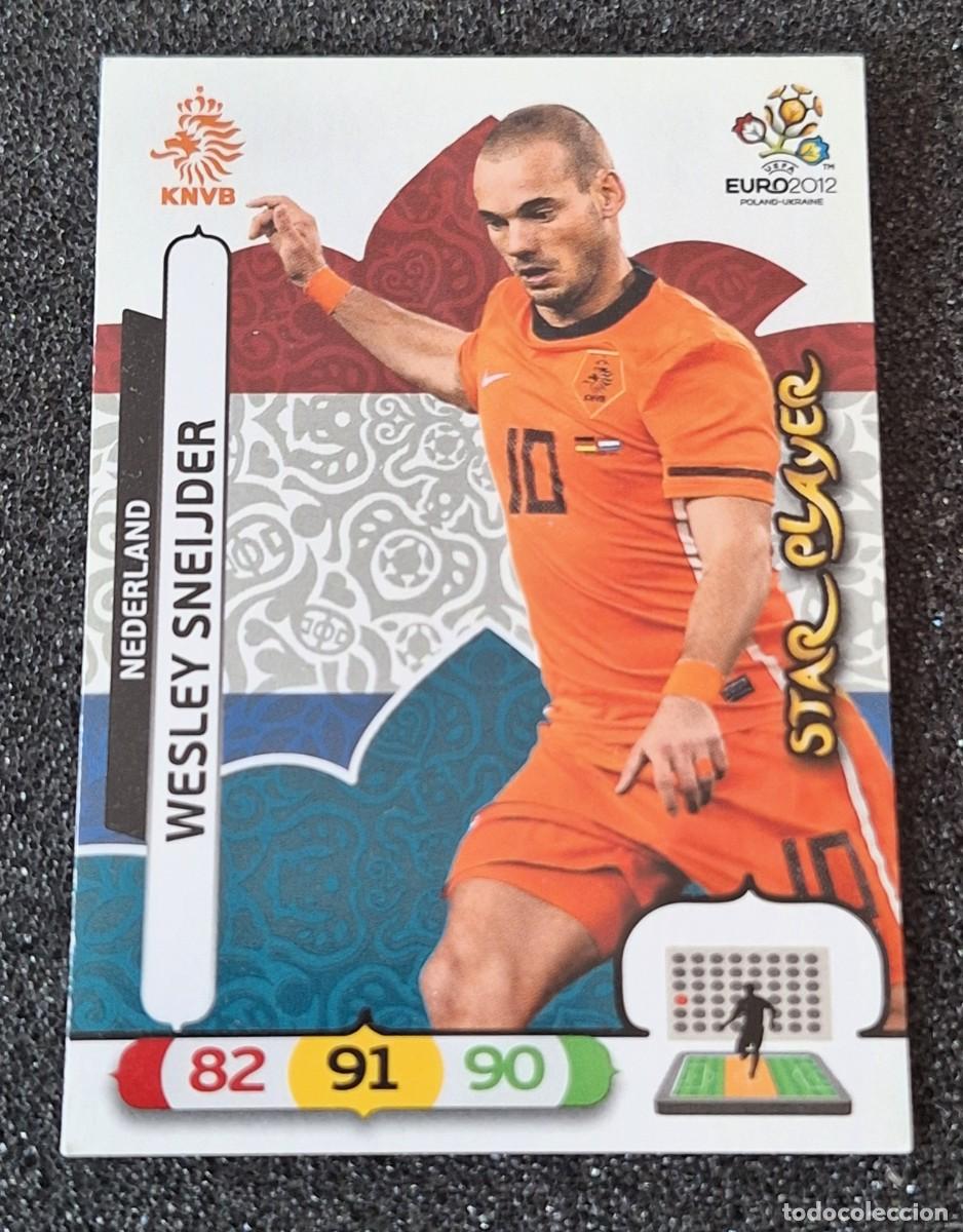 Cromos de f&uacute;tbol: Wesley Sneijder Nederland Panini Adrenalyn XL Euro 2012 Soccer Star Player