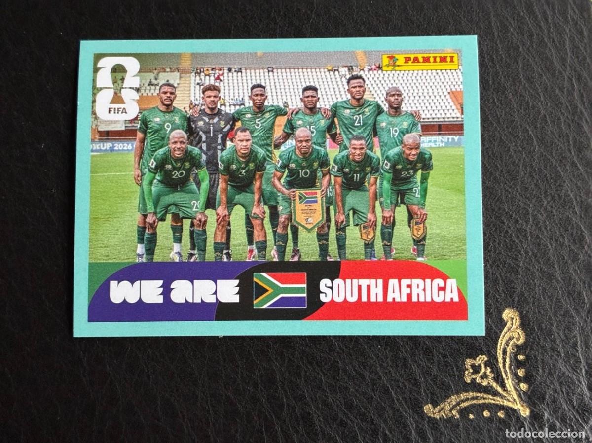 Cromos de f&uacute;tbol: RSA 13 EQUIPO ALINEACION RSA13 SUDAFRICA SOUTH AFRICA FIFA WORLD CUP MUNDIAL 2026 26 PANINI