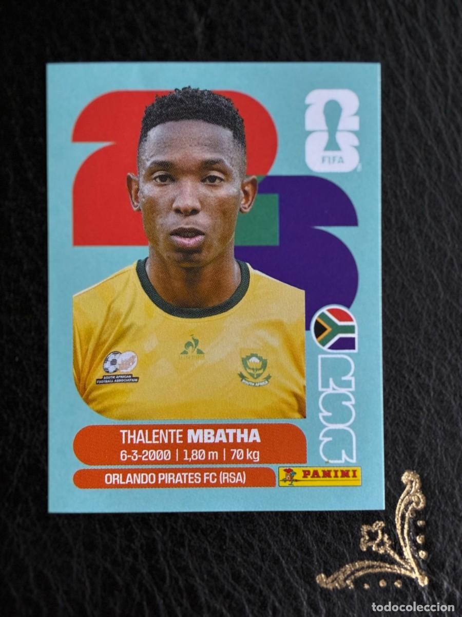 Cromos de f&uacute;tbol: RSA 12 THALENTE MBATHA RSA12 SUDAFRICA SOUTH AFRICA FIFA WORLD CUP MUNDIAL 2026 26 PANINI