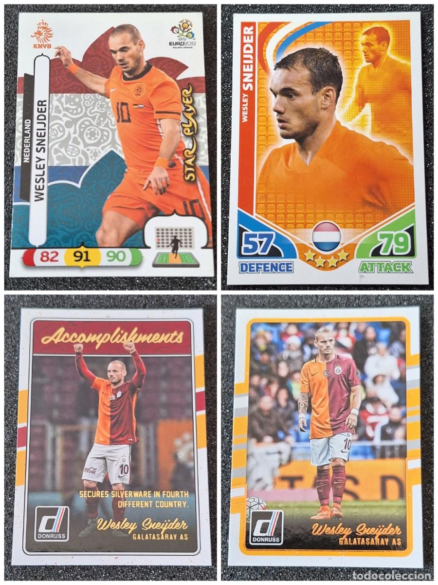 Cromos de f&uacute;tbol: Wesley Sneijder Nederland Galatasaray Panini Adrenalyn Donruss Topps Soccer Lote 4
