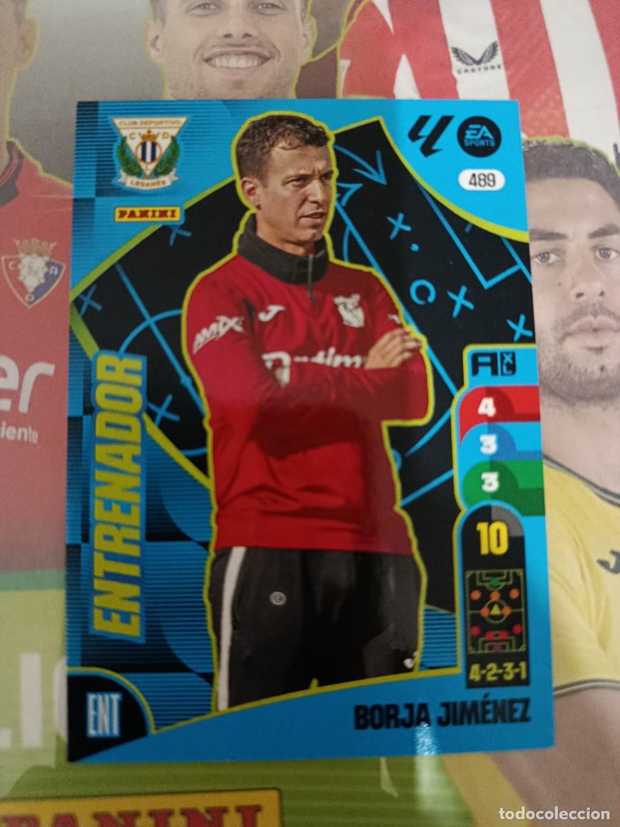 Cromos de f&uacute;tbol: Adrenalyn 24/25. 489- Borja Jim&eacute;nez. Legan&eacute;s. Entrenador.