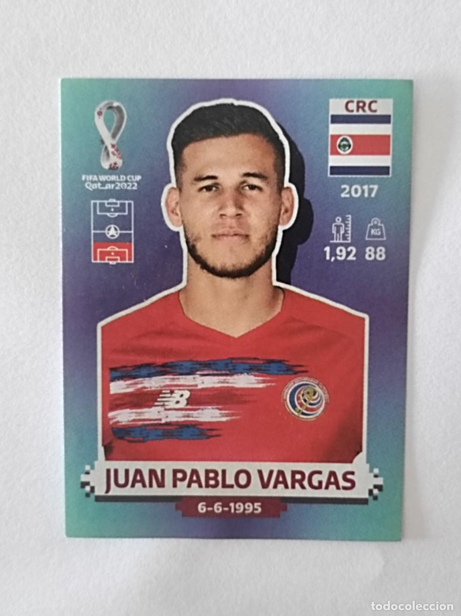 Cromos de f&uacute;tbol: #CRC 10 JUAN PABLO VARGAS (COSTA RICA) MUNDIAL QATAR 2022 PANINI