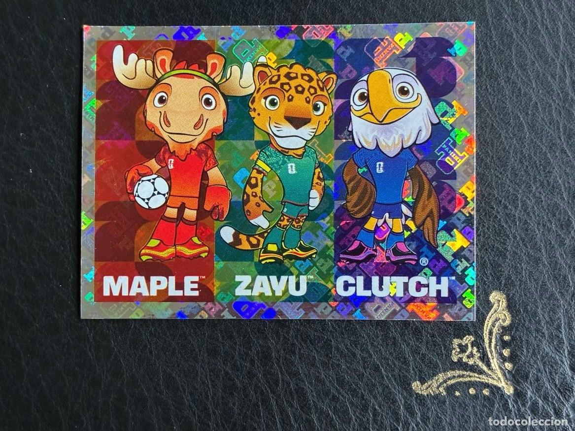 Cromos de Futebol: FWC 3 MASCOTAS OFICIALES FWC3 MAPLE ZAYU CLUTCH OFFICIAL FIFA WORLD CUP MUNDIAL 2026 26 PANINI