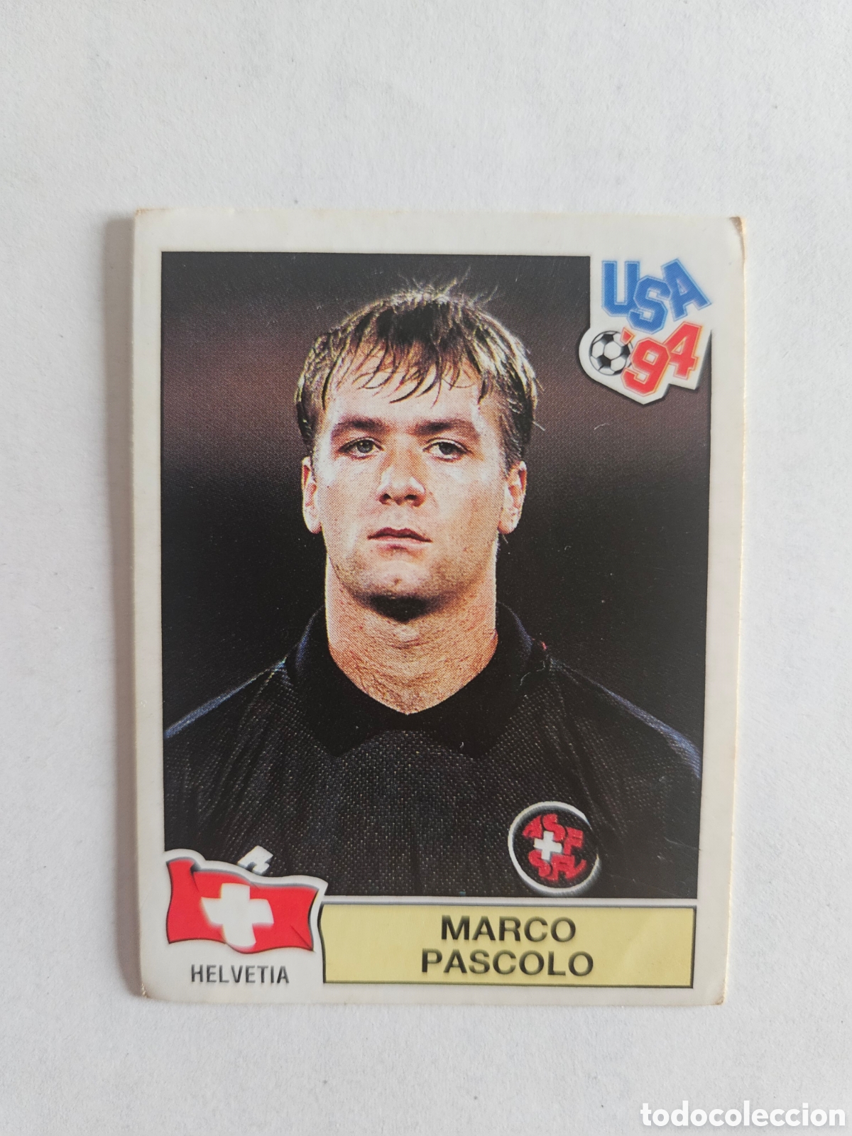 Cromos de f&uacute;tbol: CROMO SIN PEGAR NUNCA PEGADO PANINI MUNDIAL WORLD CUP USA 94 1994 SUIZA # 35 MARCO PASCOLO