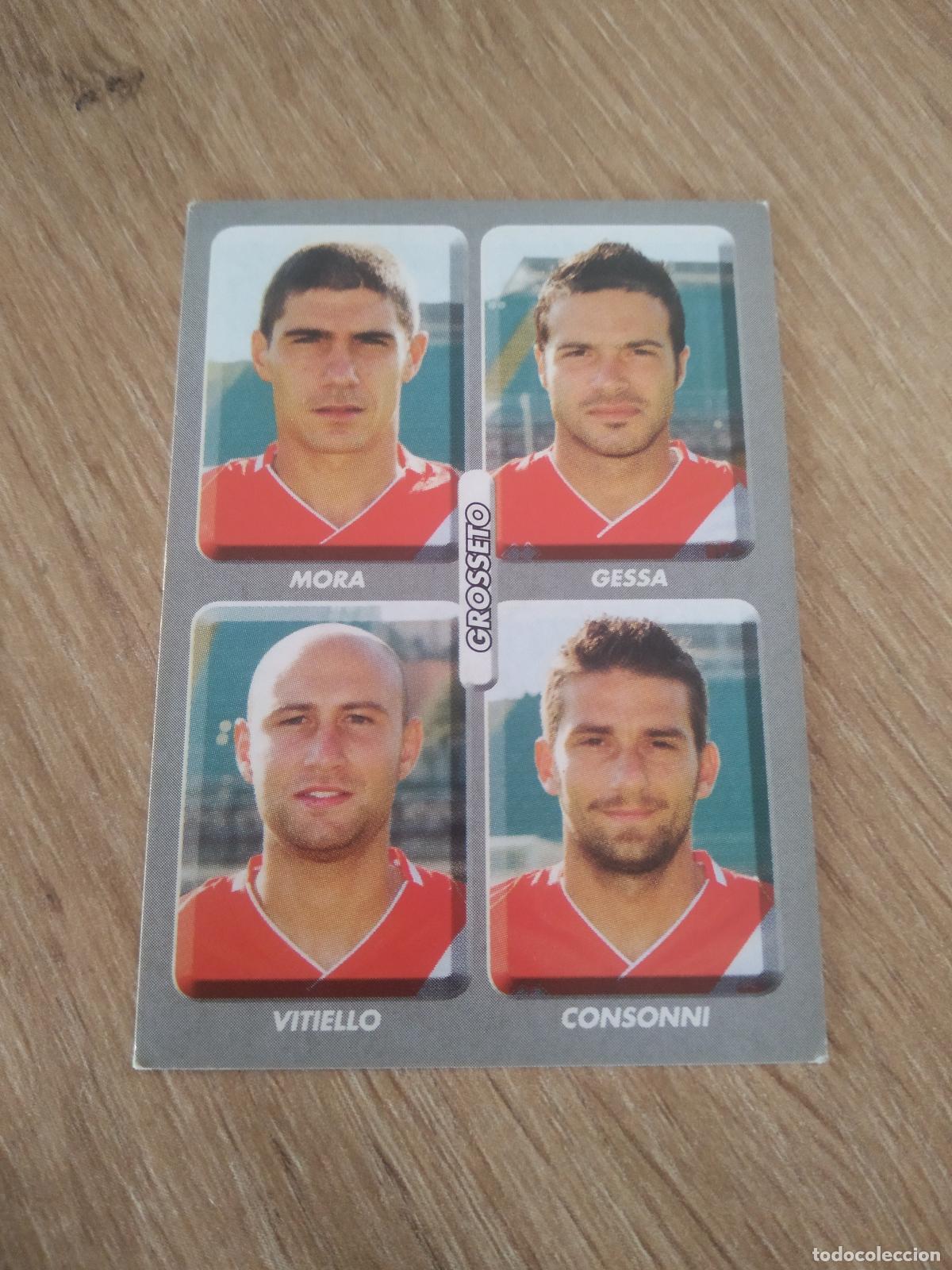 Cromos de f&uacute;tbol: 543 MORA GESSA VITIELLO CONSONNI GROSSETO CROMO FUTBOL PANINI LIGA ITALIA 2008-2009 CALCIATORI 08-09