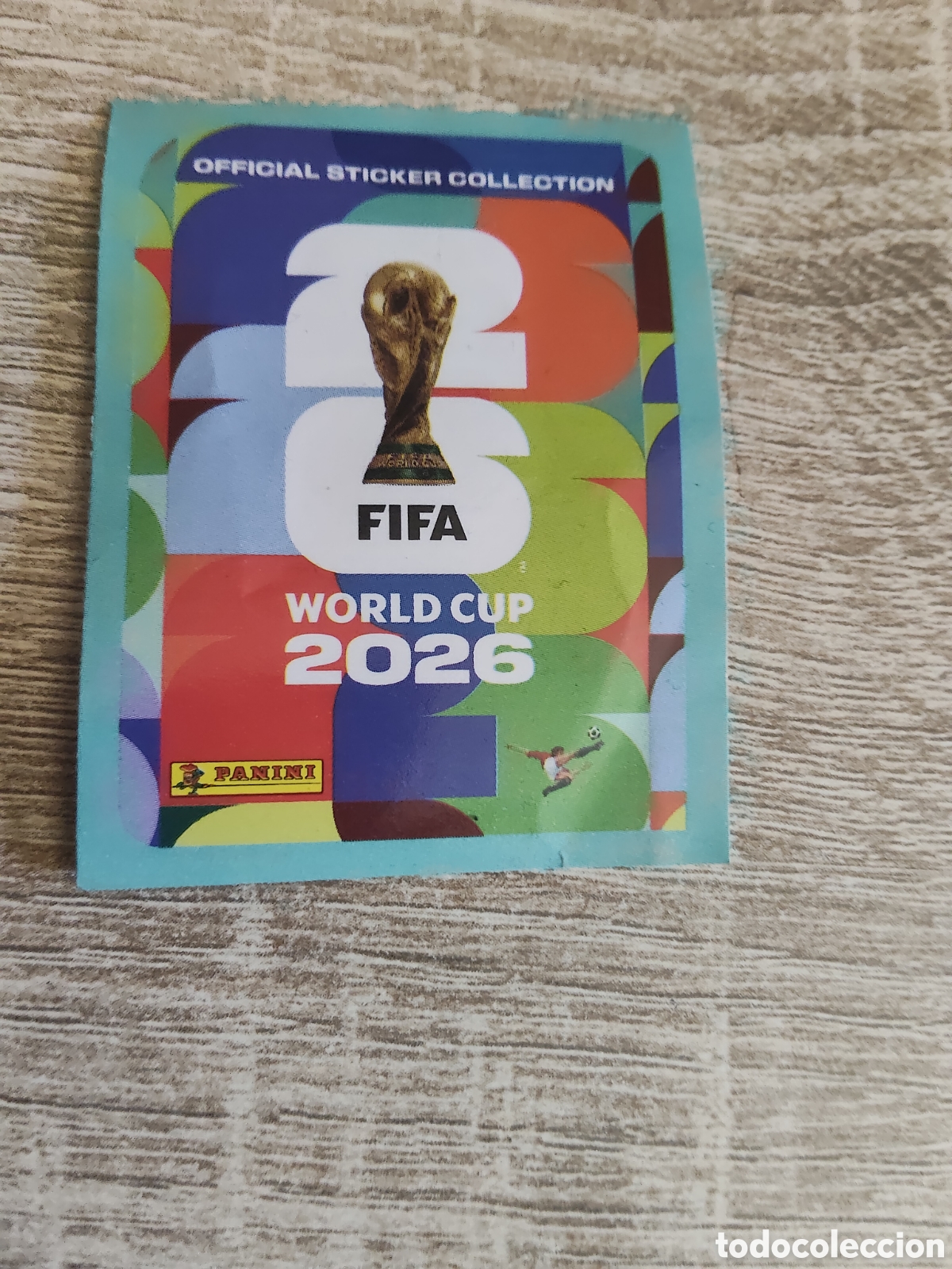 Fu&szlig;ball-Sticker: Panini mundial 2026 logotipo editado sin n&uacute;mero