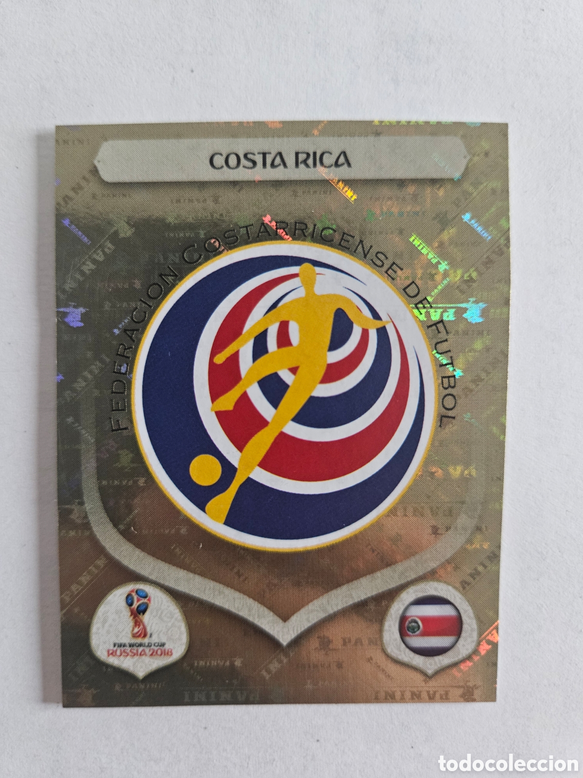 Figurine di Calcio: 392 ESCUDO LOGO COSTA RICA CROMOS MUNDIAL FUTBOL 18 FIFA WORLD CUP RUSSIA RUSIA 2018