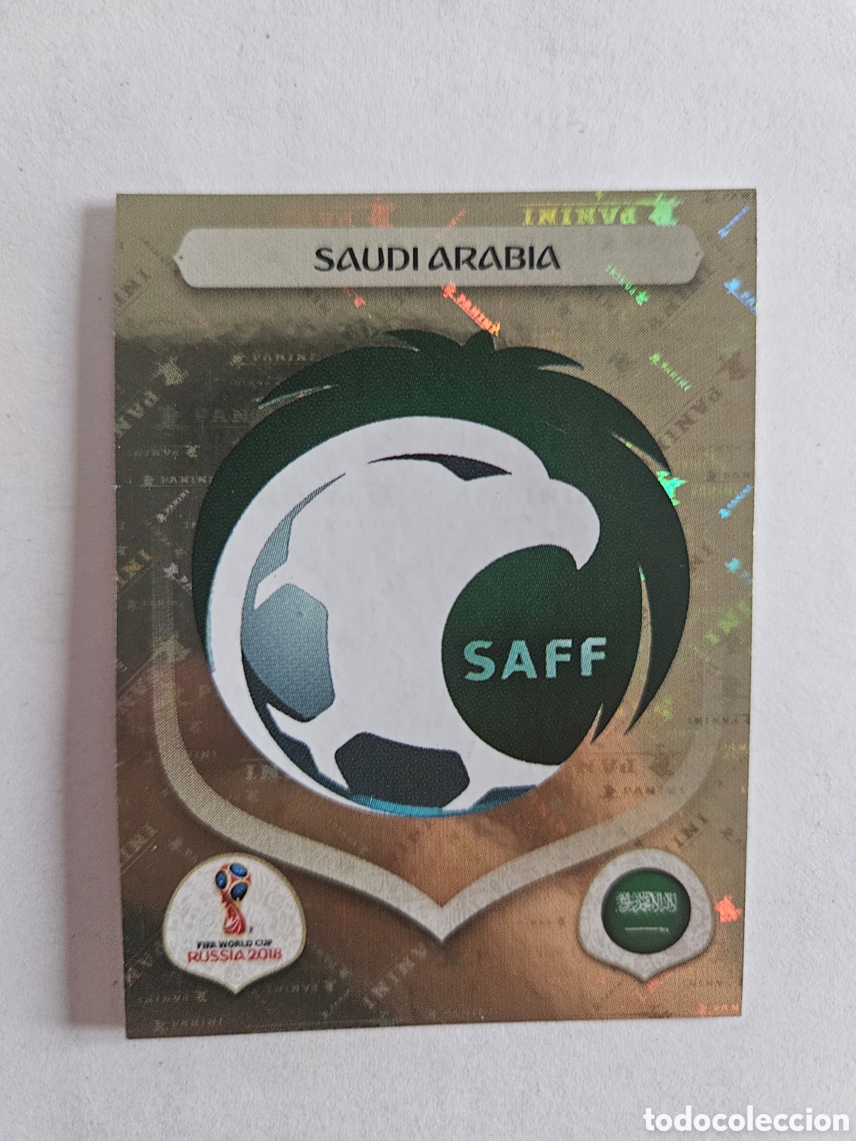 Cromos de f&uacute;tbol: 52 ESCUDO ARABIA SAUDI CROMOS ALBUM MUNDIAL FUTBOL RUSSIA - RUSIA 2018