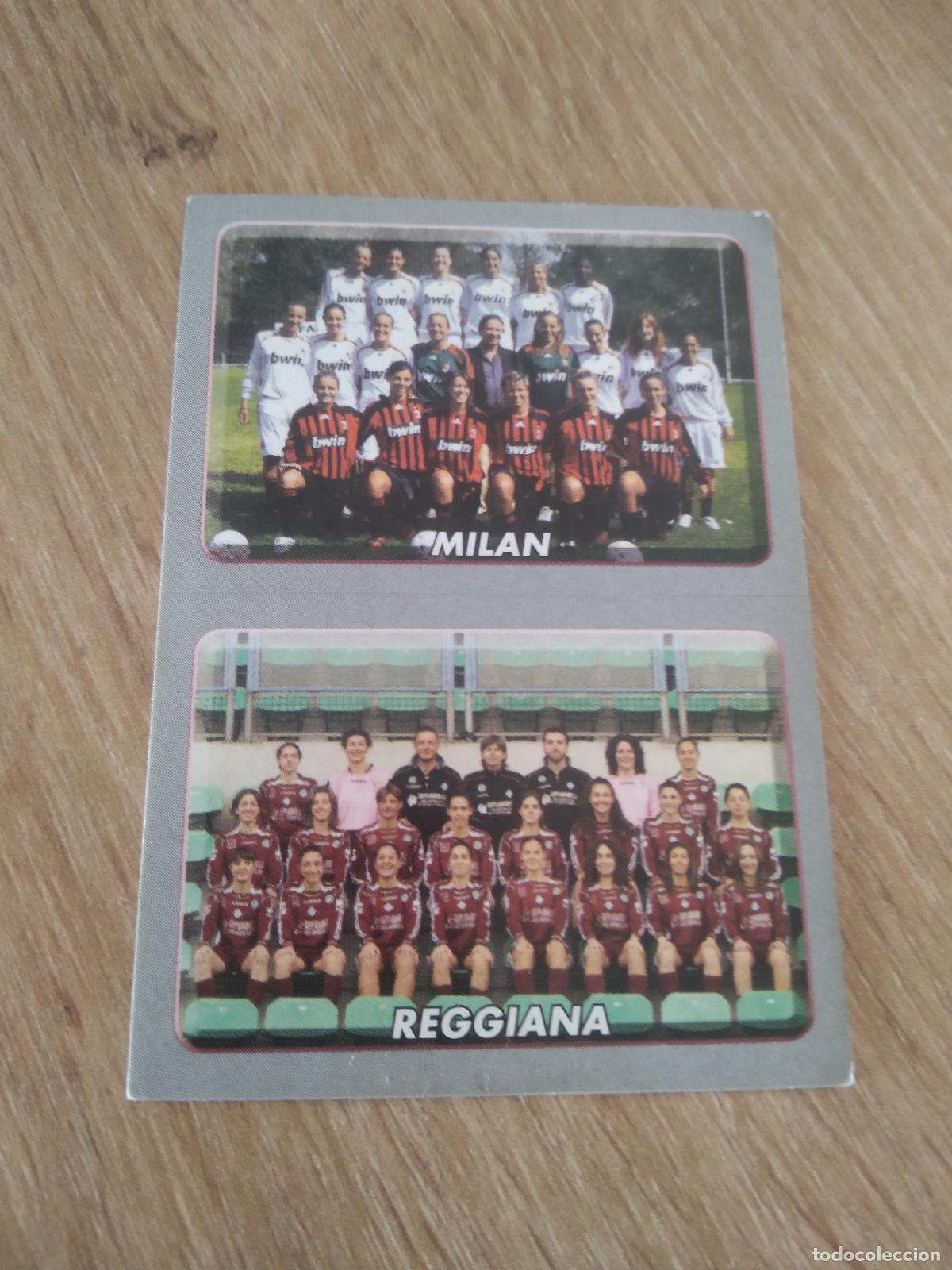 Cromos de f&uacute;tbol: 675 EQUIPO FEMENINO MILAN REGGIANA CROMO FUTBOL PANINI LIGA ITALIA 2008-2009 CALCIATORI 08-09