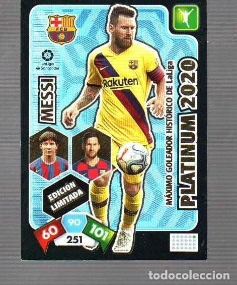 Cromos de f&uacute;tbol: CROMO DE XL ADRENALYN PANINI DEL A&Ntilde;O 2019 - 20 DELANTERO DEL BARCELONA PLATINUM 2020 MASSI LIMITADA