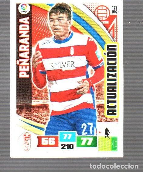 Cromos de f&uacute;tbol: CROMO DE XL ADRENALYN PANINI A&Ntilde;O 2015 - 16 DELANTERO DEL GRANADA ACTUALIZACI&Oacute;N PE&Ntilde;ARANDA N&ordm; 171 BIS