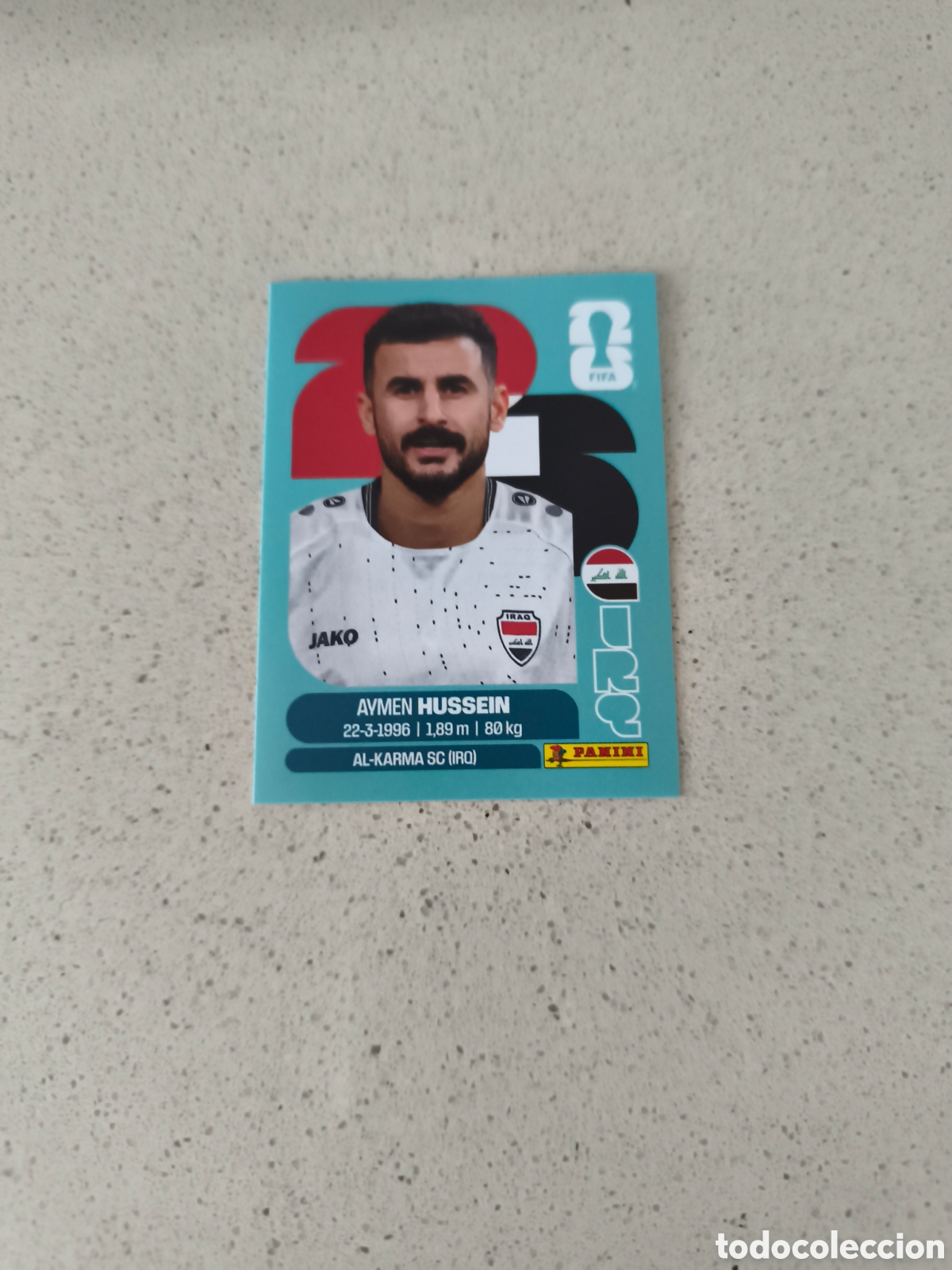 Cromos de f&uacute;tbol: CROMO N&Uacute;MERO 19 HUSSEIN IRAQ. MUNDIAL 2026. PANINI.