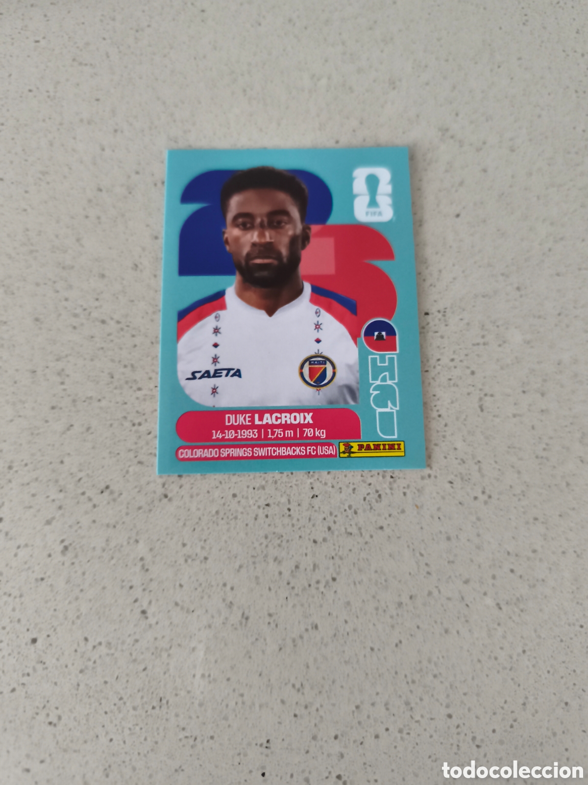 Figurine di Calcio: CROMO N&Uacute;MERO 7 LACROIX HAIT&Iacute;. MUNDIAL 2026. PANINI.