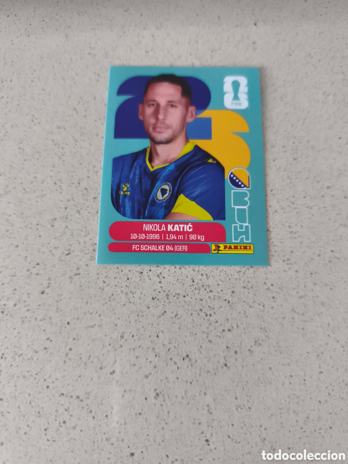 Cromos de f&uacute;tbol: CROMO N&Uacute;MERO 7 KATIC BOSNIA Y HERZEGOVINA. MUNDIAL 2026. PANINI.