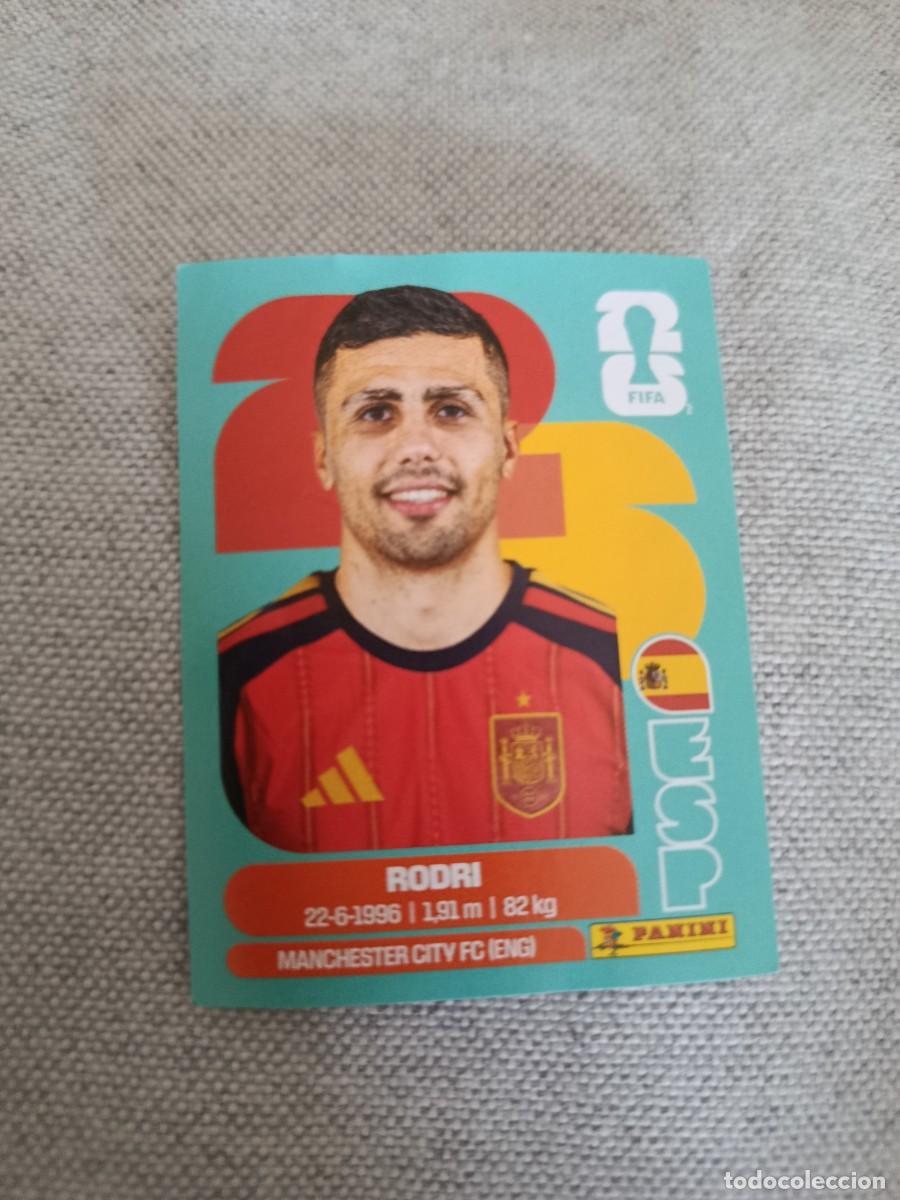 Cromos de f&uacute;tbol: Mundial Estados Unidos-Mexico-Canad&aacute; 2026. 10- Rodri. Espa&ntilde;a. Nunca pegado.