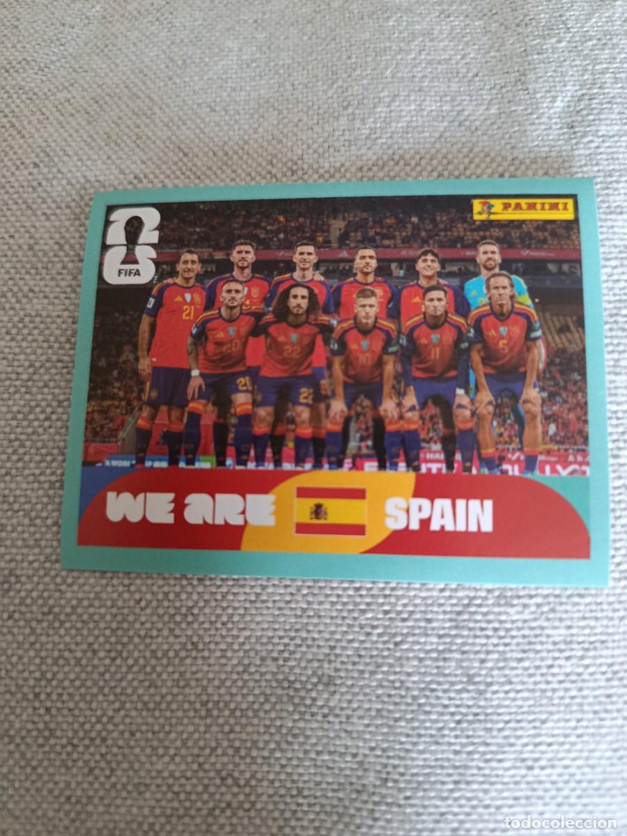 Cromos de f&uacute;tbol: Mundial Estados Unidos-Mexico-Canad&aacute; 2026. 13- Alineaci&oacute;n. Espa&ntilde;a. Nunca pegado.