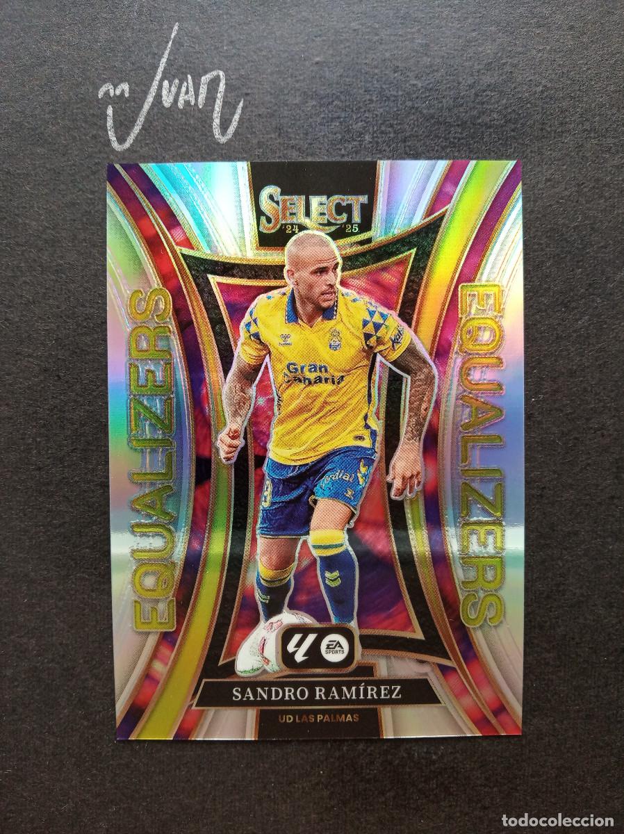 Cromos de f&uacute;tbol: N&ordm; 22 EQUALIZERS PRIZM SANDRO RAMIREZ UD LAS PALMAS ⚽ PANINI &reg; SELECT LIGA 2024 2025 24 25 NUEVO