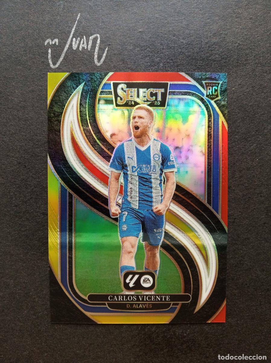 Cromos de f&uacute;tbol: 172 MULTICOLOR ROOKIE CARLOS VICENTE DEPORTIVO ALAVES ⚽ PANINI &reg; SELECT LIGA 2024 2025 24 25 NUEVO