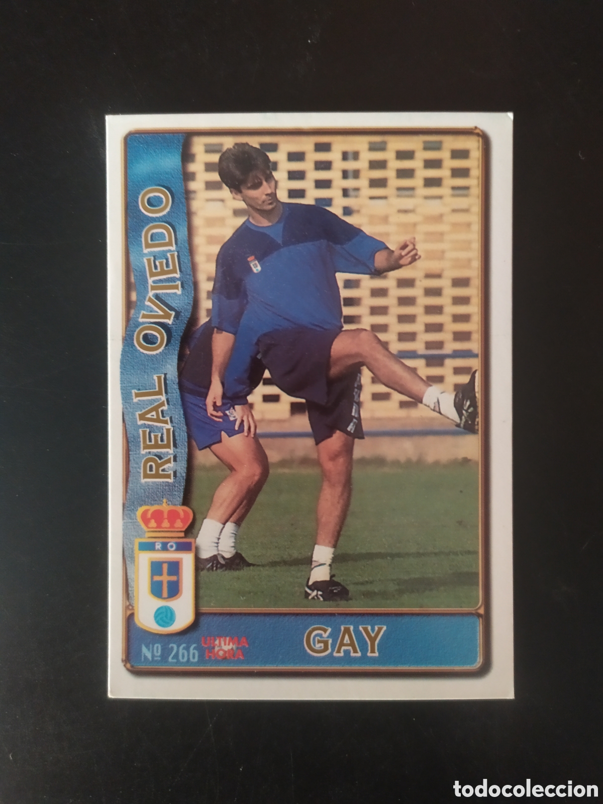 Figurine di Calcio: Mundicromo fichas Liga 1996 1997 96 97 Gay ultima hora n&deg; 266 Oviedo