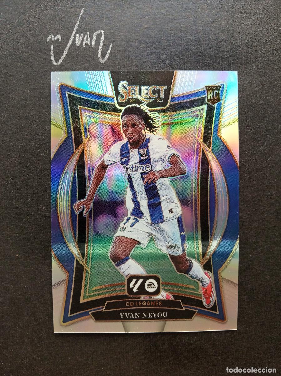 Cartes &agrave; collectionner de Football: N&ordm; 11 SILVER PRIZM ROOKIE YVAN NEYOU CD LEGANES CAMERUN ⚽ PANINI &reg; SELECT LIGA 2024 2025 24 25 NUEVO