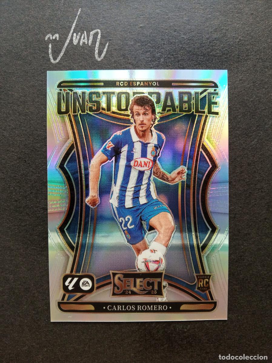Cartes &agrave; collectionner de Football: N&ordm; 15 UNSTOPPABLE ROOKIE CARLOS ROMERO RCD ESPANYOL ⚽ PANINI &reg; SELECT LIGA 2025 2026 25 26 NUEVO