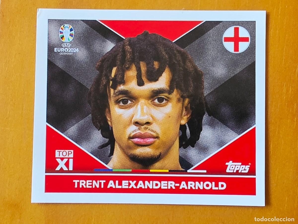 Cromos de f&uacute;tbol: ENG TOP 2 Trent Alexander-Arnold, Inglaterra, Topps UEFA Euro 2024, Eurocopa Germany 24 sticker