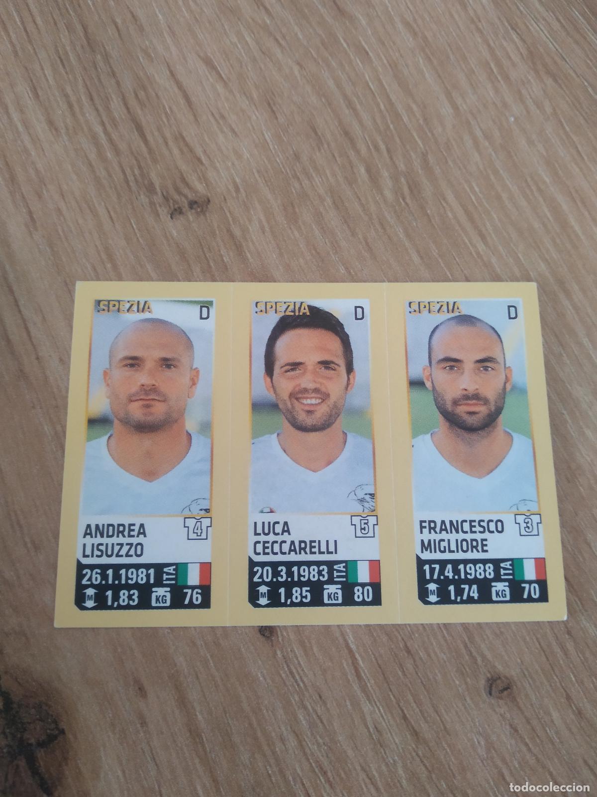 Cromos de f&uacute;tbol: 739 LISUZZO CECCARELLI MIGLIORE SPEZIA CROMO FUTBOL PANINI LIGA ITALIA 2013-2014 CALCIATORI 13-14