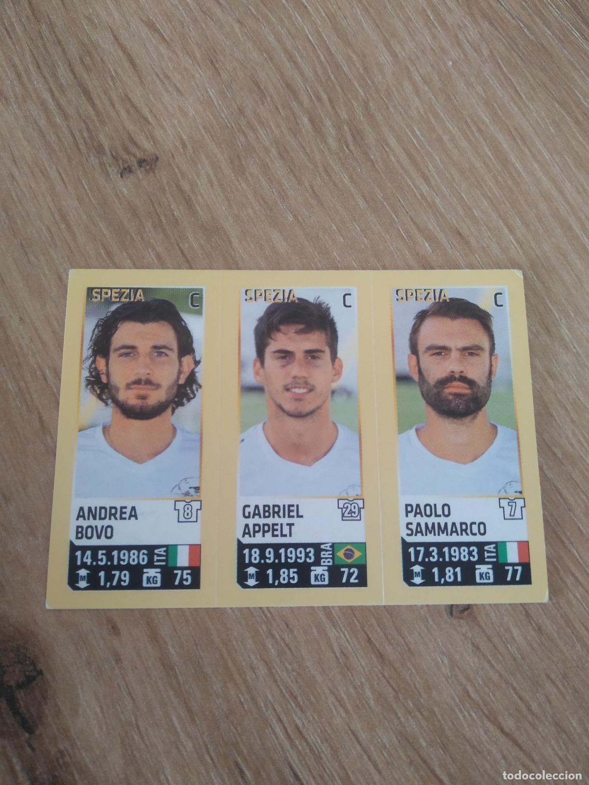 Cromos de f&uacute;tbol: 741 BOVO APPELT SAMMARCO SPEZIA CROMO FUTBOL PANINI LIGA ITALIA 2013-2014 CALCIATORI 13-14