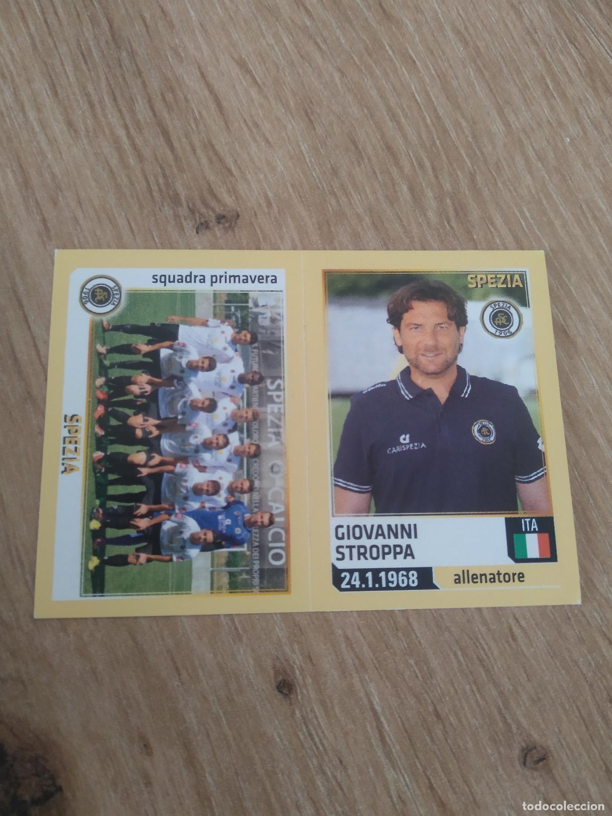 Cromos de f&uacute;tbol: 744 EQUIPO SPEZIA GIOVANNI STROPPA CROMO FUTBOL PANINI LIGA ITALIA 2013-2014 CALCIATORI 13-14