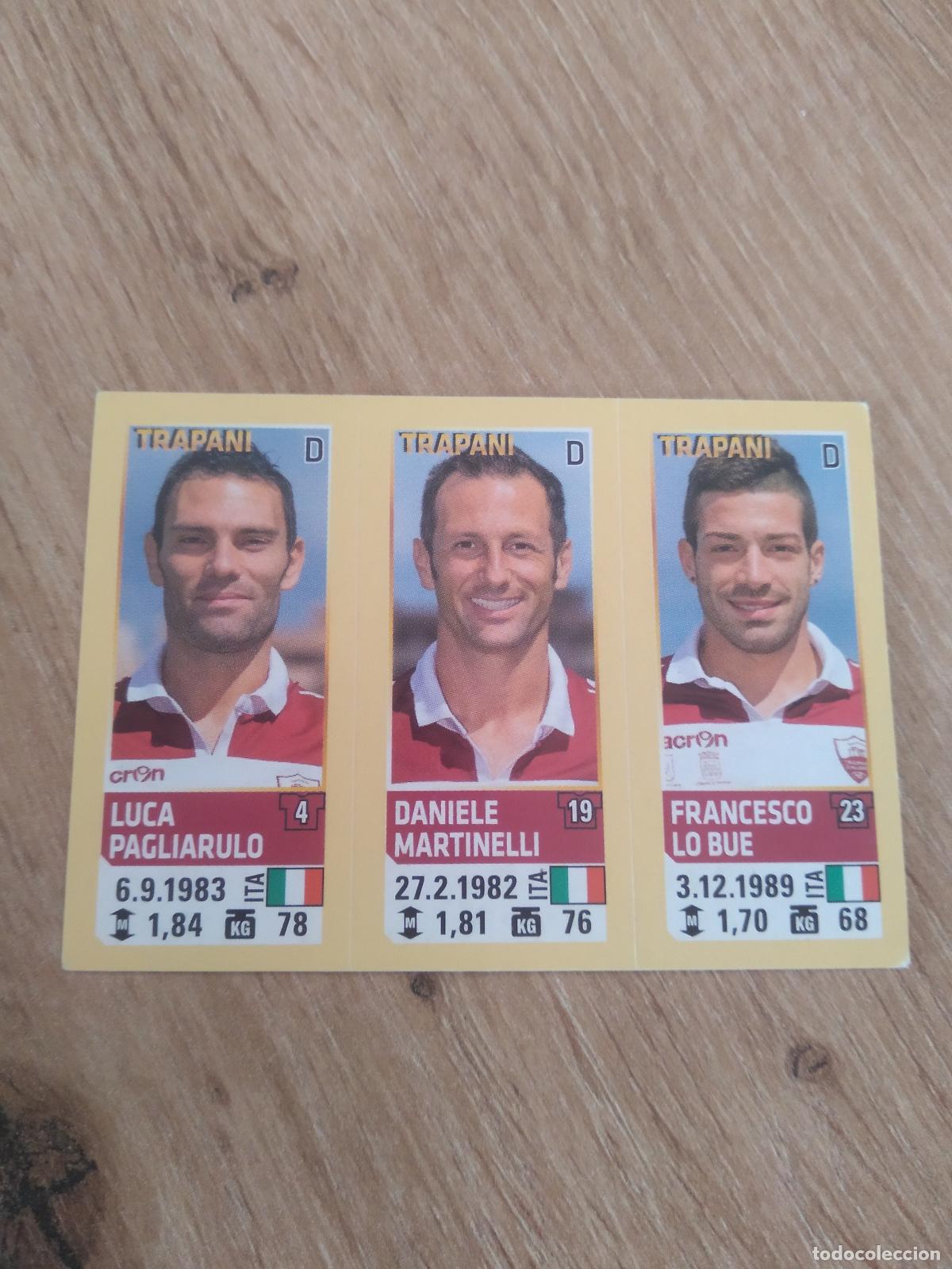 Football Stickers: 756 PAGLIARULO MARTINELLI LO BUE TRAPANI CROMO FUTBOL PANINI LIGA ITALIA 2013-2014 CALCIATORI 13-14