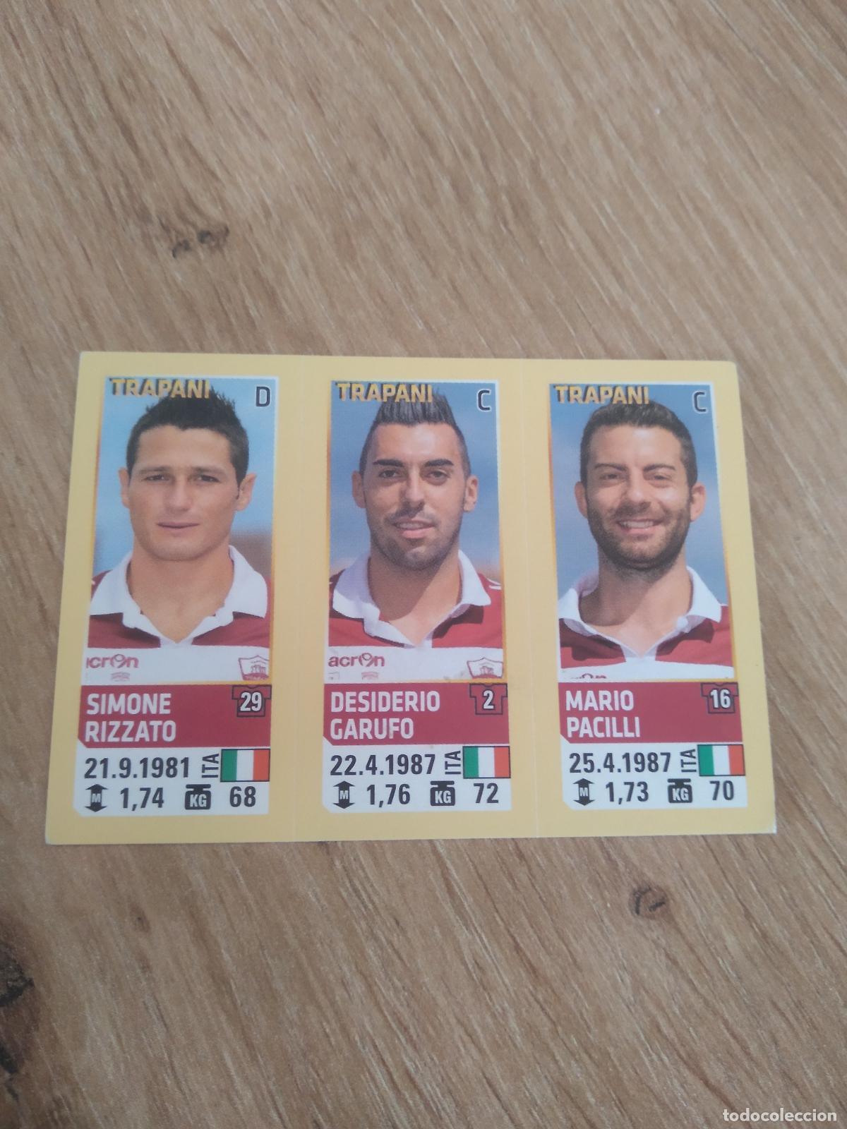 Football Stickers: 757 RIZZATO GARUFO PACILLI TRAPANI CROMO FUTBOL PANINI LIGA ITALIA 2013-2014 CALCIATORI 13-14