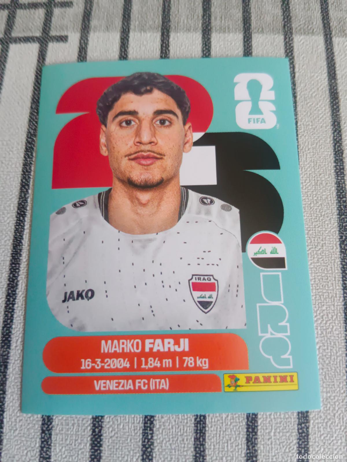 Cromos de Futebol: MUNDIAL 2026 ESTADOS UNIDOS USA MEXICO MEJICO CANADA IRQ 16 IRQ16 MARKO FARJI IRAK FIFA
