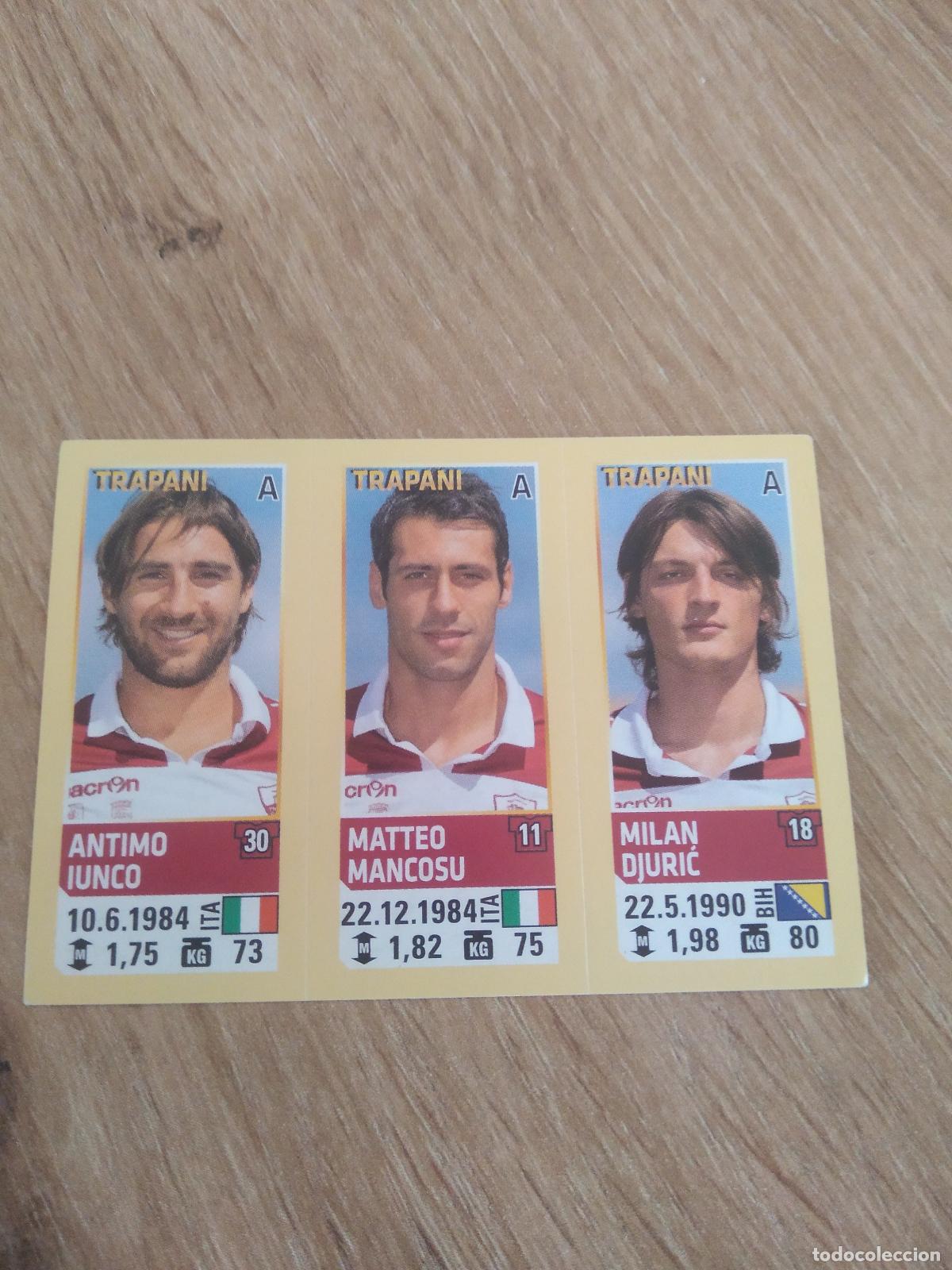 Cromos de Futebol: 760 IUNCO MANCOSU DJURIC TRAPANI CROMO FUTBOL PANINI LIGA ITALIA 2013-2014 CALCIATORI 13-14