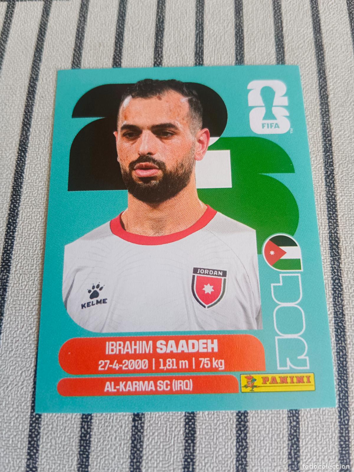 Cromos de f&uacute;tbol: MUNDIAL 2026 ESTADOS UNIDOS USA MEXICO MEJICO CANADA JOR 9 JOR9 IBRAHIM SAADEH JORDANIA FIFA