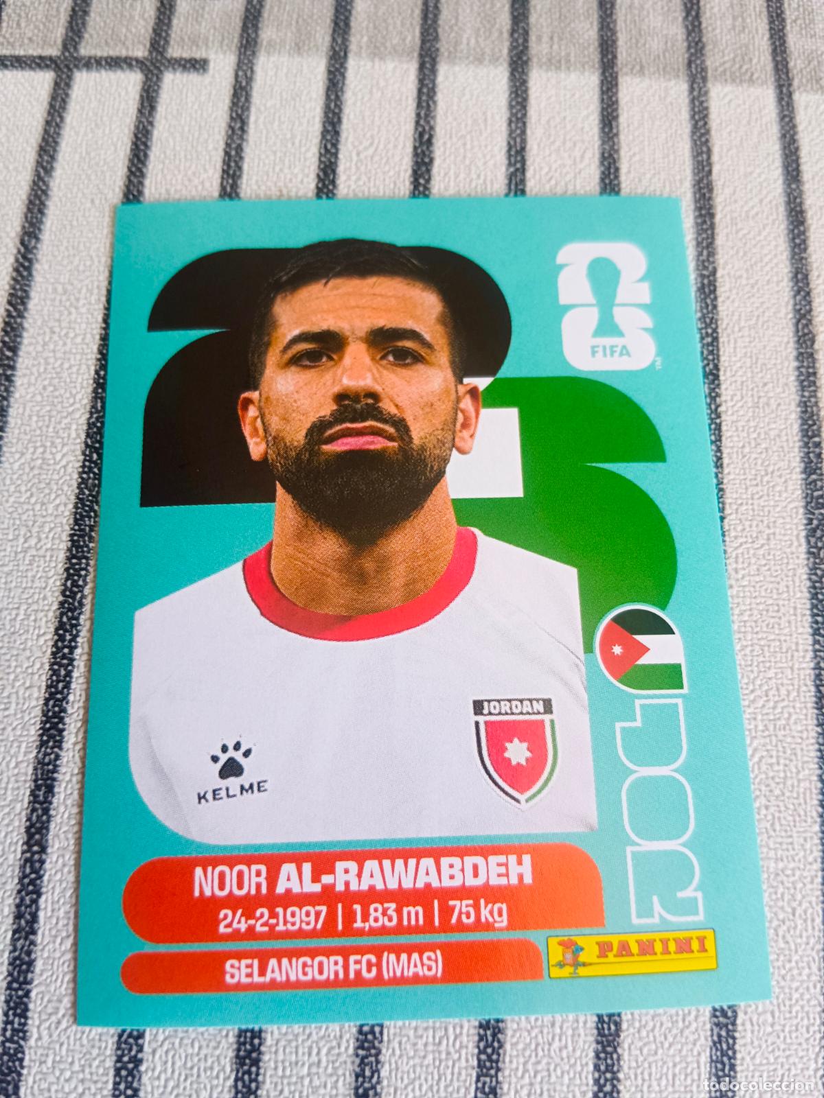 Cromos de f&uacute;tbol: MUNDIAL 2026 ESTADOS UNIDOS USA MEXICO MEJICO CANADA JOR 11 JOR11 AL-RAWABDEH JORDANIA FIFA
