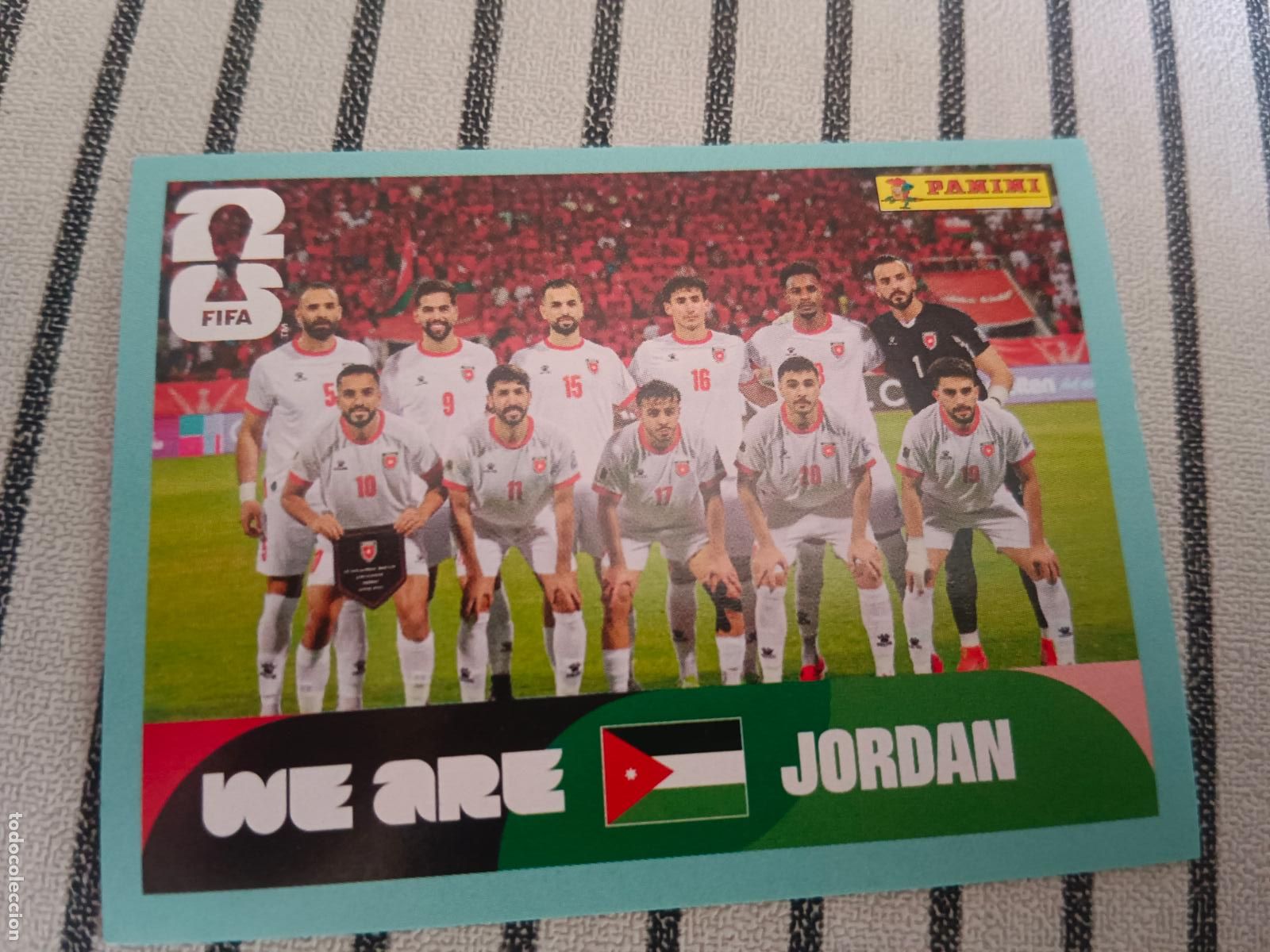 Cromos de f&uacute;tbol: MUNDIAL 2026 ESTADOS UNIDOS USA MEXICO MEJICO CANADA JOR 13 JOR13 ALINEACION JORDANIA FIFA