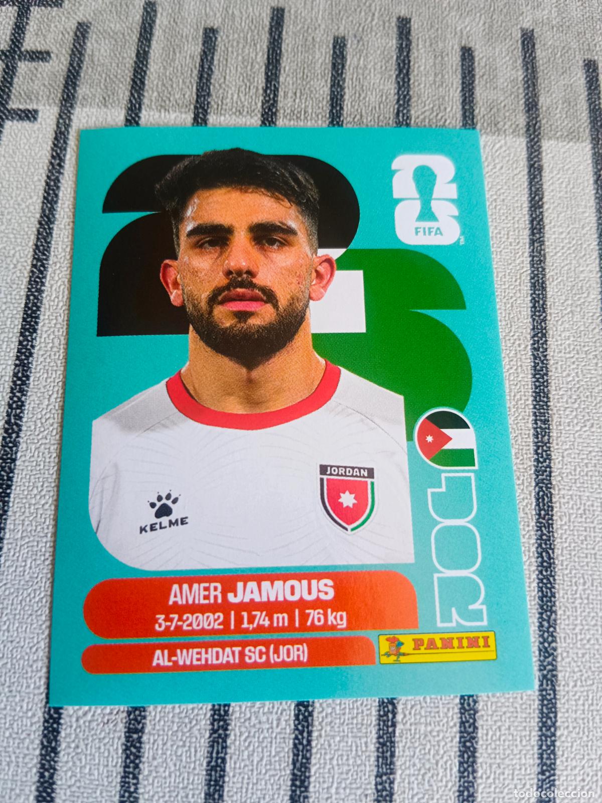 Cromos de f&uacute;tbol: MUNDIAL 2026 ESTADOS UNIDOS USA MEXICO MEJICO CANADA JOR 14 JOR14 AMER JAMOUS JORDANIA FIFA
