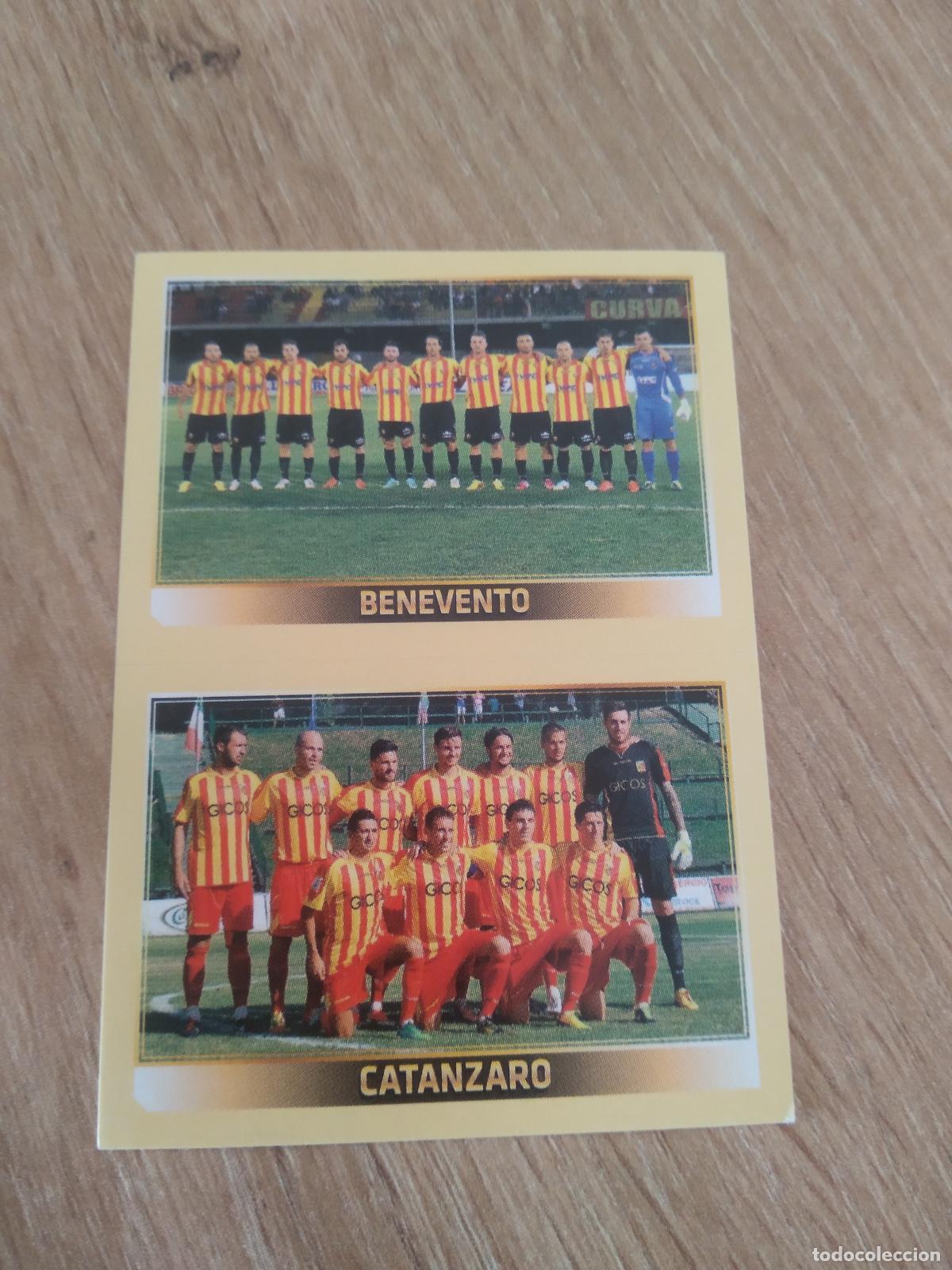 Cromos de f&uacute;tbol: 794 EQUIPO BENEVENTO CATANZARO CROMO FUTBOL PANINI LIGA ITALIA 2013-2014 CALCIATORI 13-14