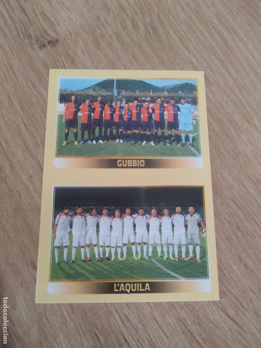 Cromos de f&uacute;tbol: 797 EQUIPO GUBBIO L'AQUILA CROMO FUTBOL PANINI LIGA ITALIA 2013-2014 CALCIATORI 13-14