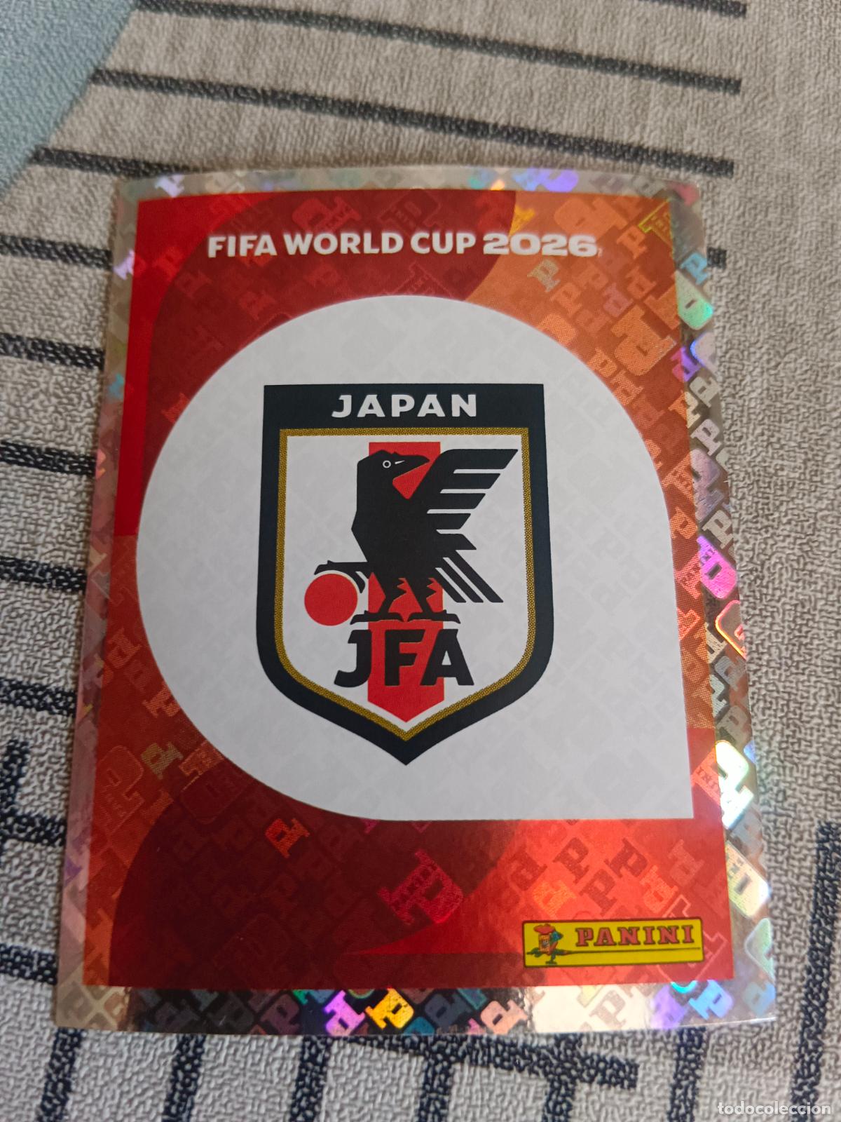 Cromos de f&uacute;tbol: MUNDIAL 2026 ESTADOS UNIDOS USA MEXICO MEJICO CANADA JPN 1 JPN1 ESCUDO JAP&Oacute;N FIFA
