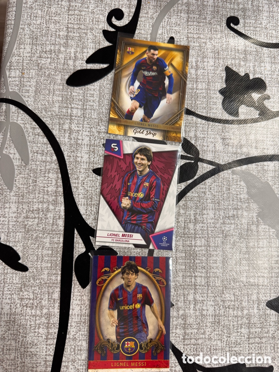 Cromos de f&uacute;tbol: Cartas de Lionel Messi
