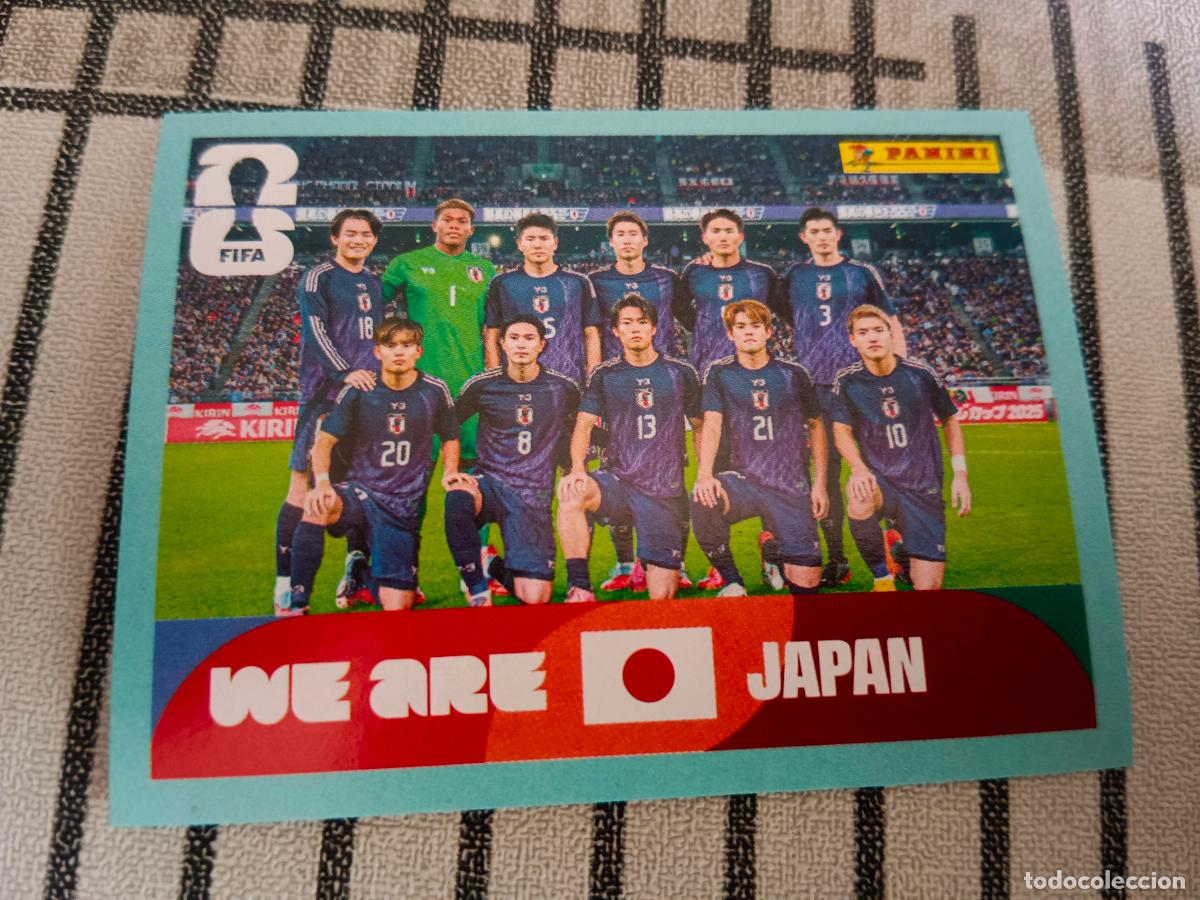Cromos de f&uacute;tbol: MUNDIAL 2026 ESTADOS UNIDOS USA MEXICO MEJICO CANADA JPN 13 JPN13 ALINEACION JAP&Oacute;N FIFA