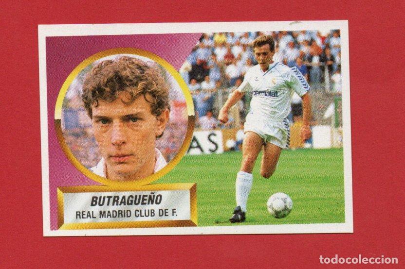 Cromos de f&uacute;tbol: ESTE 88 89 BUTRAGUE&Ntilde;O CON # DEL REAL MADRID NUEVO SIN PEGAR ESTE 1988 1989
