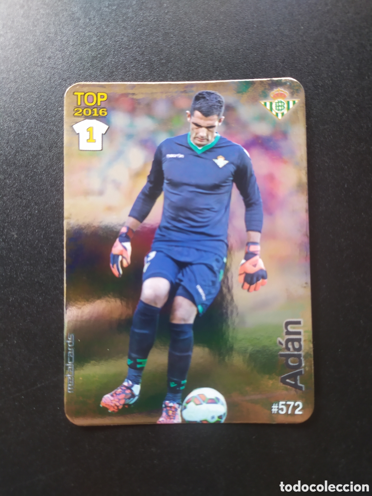 Cromos de f&uacute;tbol: Mundicromo fichas Liga 2015 2016 15 16 Ad&aacute;n brillo liso n&deg; 572 Real Betis
